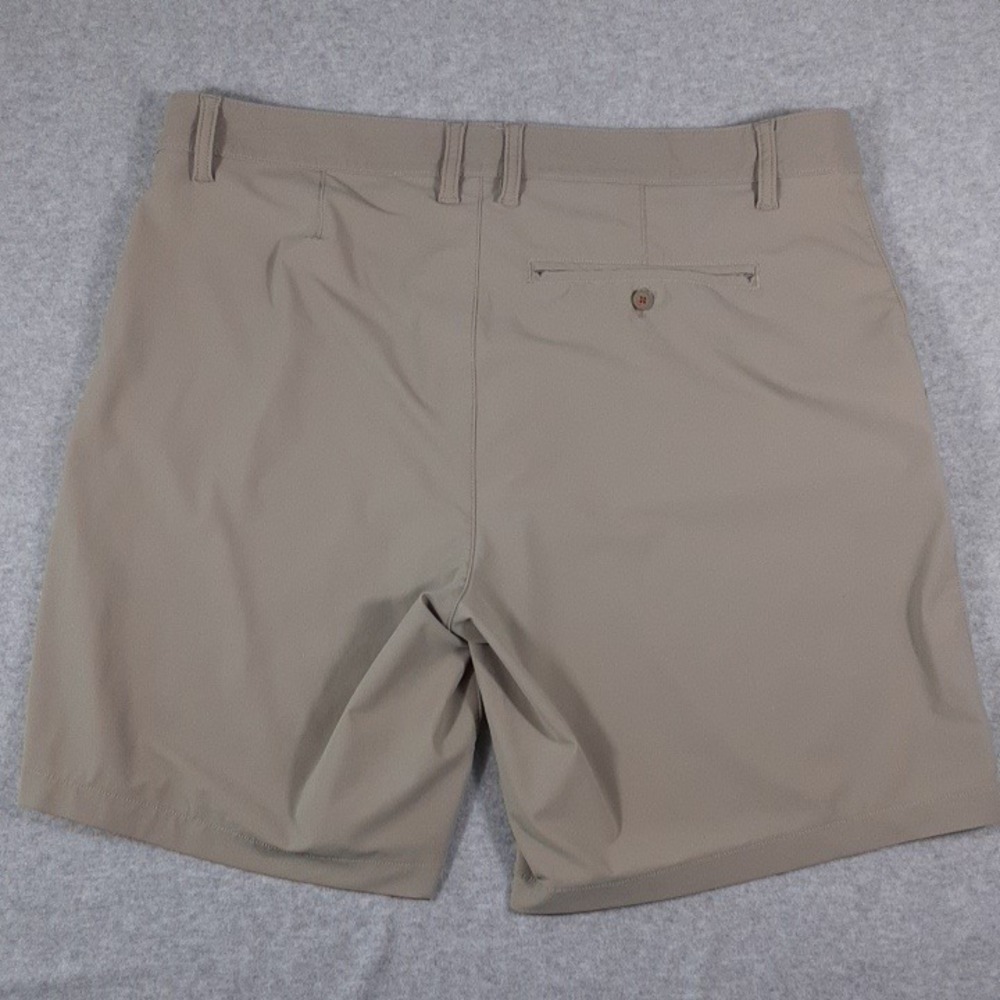 Rhone Commuter Shorts Mens 33 Khaki Tan Technical Stretch Performance Fits 34 - Picture 2 of 11